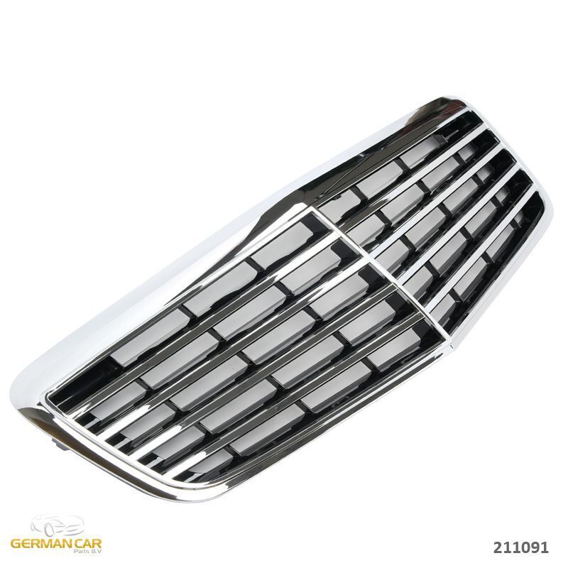 Griglia sportiva per Mercedes W211 S211 E 2006-2009 cromata nera AMG LOOK