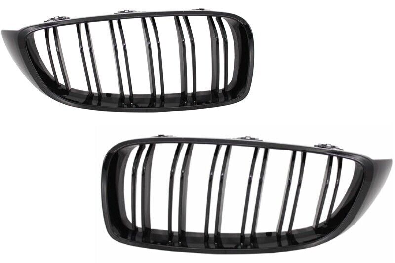 Griglie renali centrali per BMW Serie 4 F32 F33 F36 (2013-03.2019) Doppia strisc
