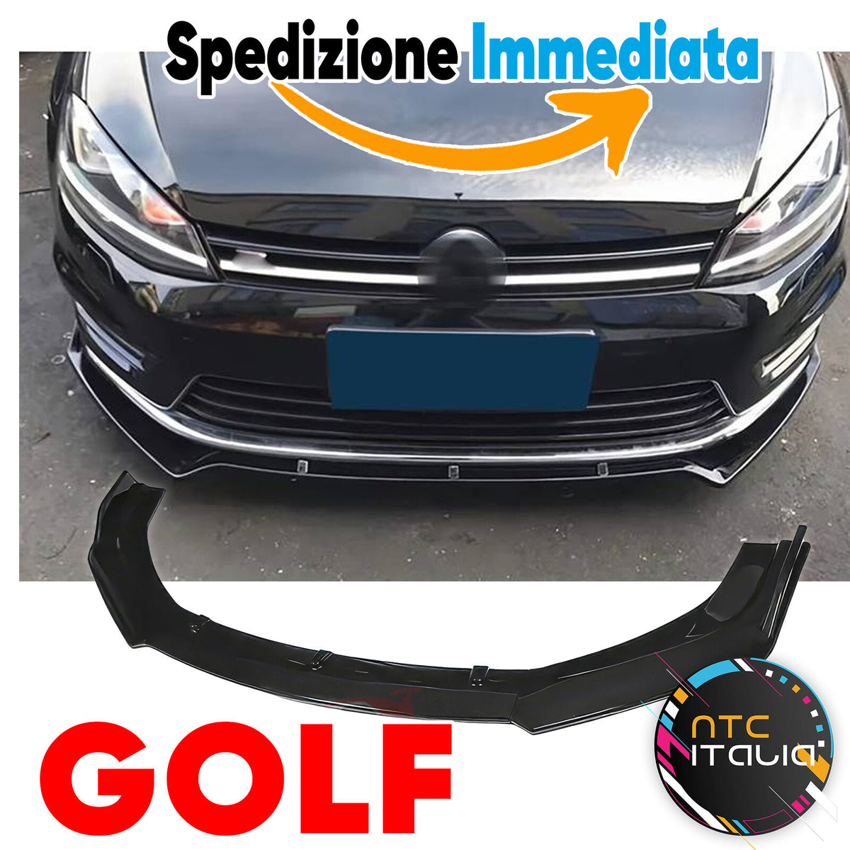 Splitter Frontale Sotto Paraurti per VW GOLF 6 7 MK6 MK7 GTI LINE – vista 10