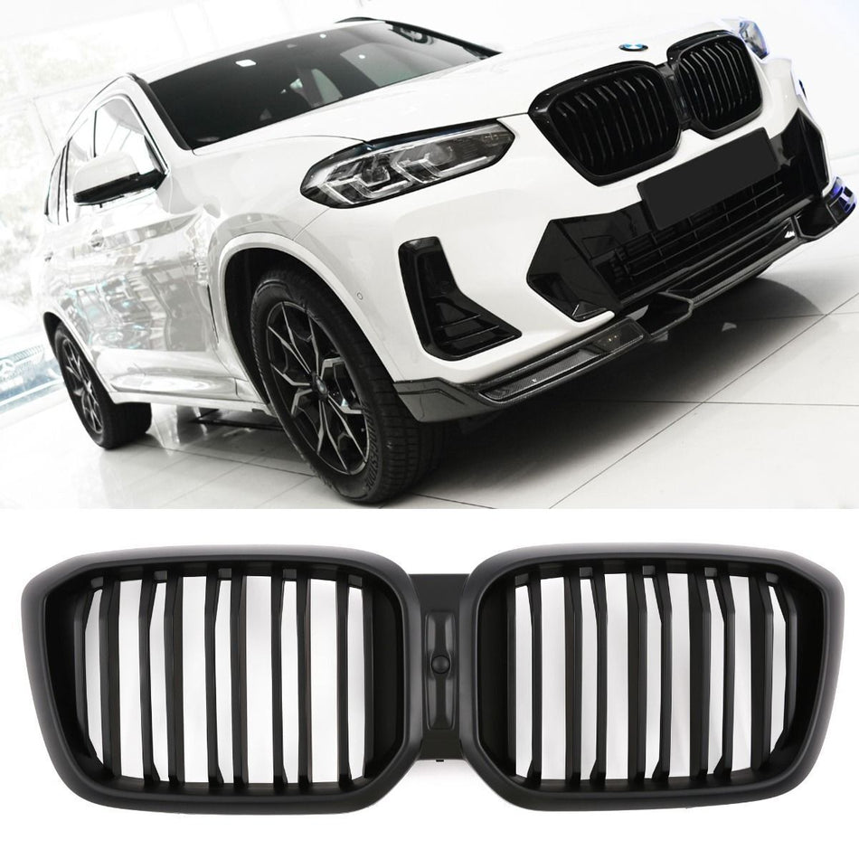 per BMW X3 X4 G01 G02 LCI GRIGLIA NERO OPACO