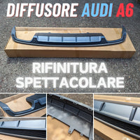 S6 Replica per AUDI A6 4G C7 2015-2018 DIFFUSORE POSTERIORE SOTTO PARAURTI