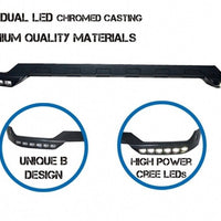 Estensione DRL LED spoiler paraurti anteriore per Mercedes Classe G W463 (1989-2