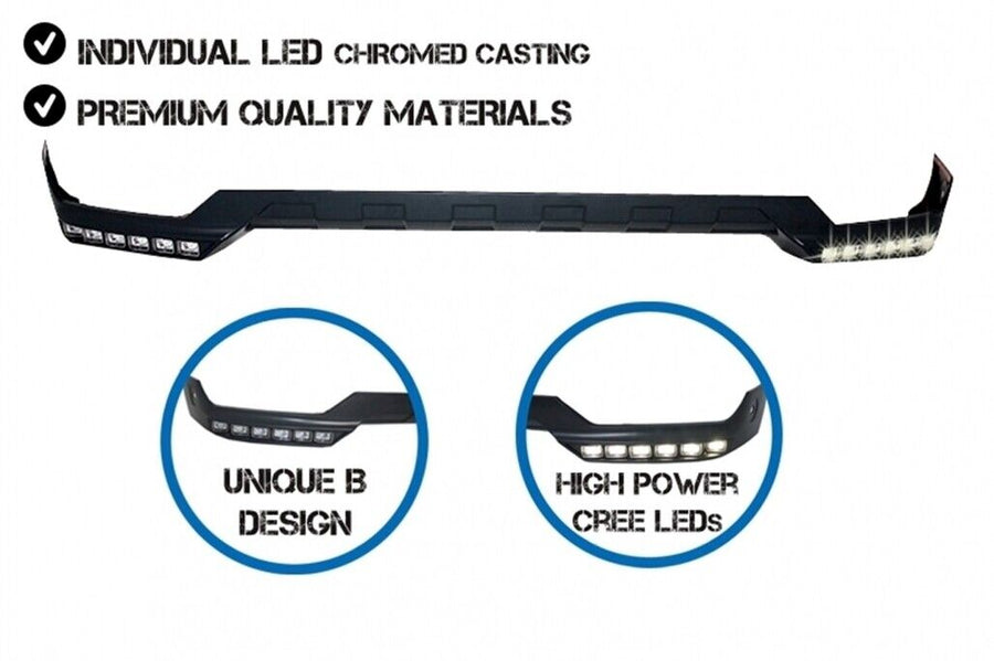 Estensione DRL LED spoiler paraurti anteriore per Mercedes Classe G W463 (1989-2