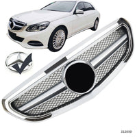 Griglia sportiva per Mercedes W212 S212 E DAL 2013 AVANTGARDE AMG LOOK CROMATO