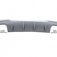 DIFFUSORE RS3 LOOK per Audi A3 8V SPORTBACK dal 2016-2019 (SOLO PER S-LINE) silv