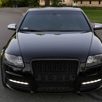 Griglia anteriore senza badge per Audi A6 4F 4F2 C6 (2004-2011) RS Design nera
