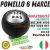 Pomello Cambio 6 Marce per -> Peugeot 307 308 3008 407 5008 807 Citroen C3 C4 C8
