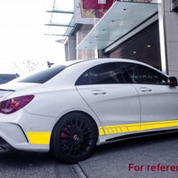Decalcomanie laterali Adesivo in vinile Giallo opaco per Mercedes CLA W117 C117