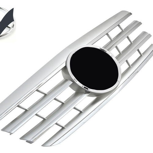 Griglia sportiva per Mercedes W210 S210 E 1999-2002 cromata argento AMG LOOK