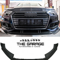 Lama Anteriore Splitter per Audi A4 B9 8W (2016-2018) SOLO S-LINE - CARBON