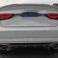 DIFFUSORE RS3 LOOK per Audi A3 8V BERLINA dal 2016-2019 (SOLO PER S-LINE) Silver