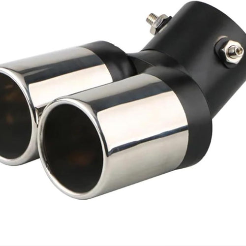 Doppi Terminali INOX Auto 62mm Curvati per scarichi marmitte✅da 3,8cm a 5,7cm