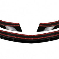 Spoiler per paraurti anteriore per Mercedes CLA45 C117 X117 (2013-2016) nero luc