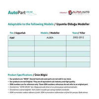 Kit Riparazione Alzacristalli Laterale per Fiat Albea