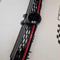 Griglia a NIDO d'APE per GOLF 7 12-17 Mascherina SPORT / Nero con Linea Rossa