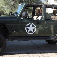 Adesivo Stella Universale per Camion Jeep Wrangler JK o Altre Auto Bianco