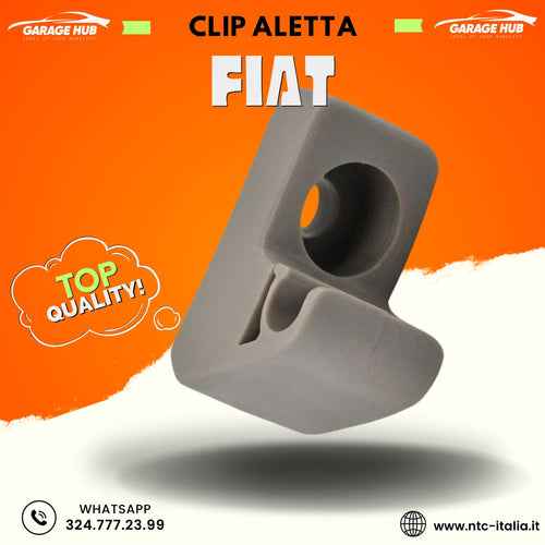Supporto Clip Gancio per Fiat Panda Punto Idea Doblo' Fissaggio Aletta Parasole