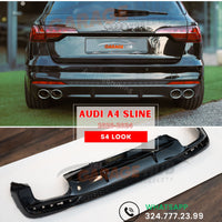 ✨DIFFUSORE  S4 Replica per AUDI A4 B9 S-LINE 2020-2022 POSTERIORE SOTTO PARAURTI