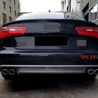 DIFFUSORE S6 per AUDI A6 C7 (2012-2015) sia AVANT che BERLINA -> ABS SILVER