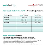Copribarre portapacchi 2 pezzi Mercedes Classe C W204