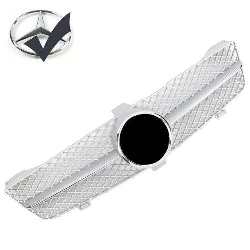 Griglia sportiva per Mercedes W219 CLS 2008-2010 cromata argento AMG LOOK