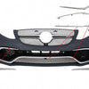 Spoiler anteriore Splitter Flaps Flics Guarnizione cromata per Mercedes GLE Coup