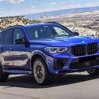 Griglie renali centrali per BMW X5 G05 (2018-up) Double Stripe M Design Piano Bl