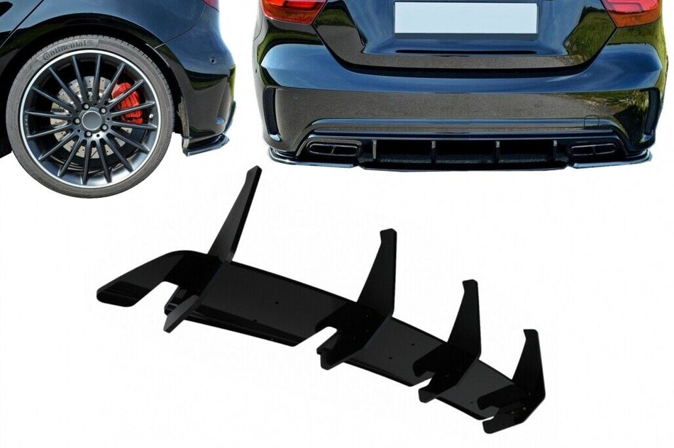 Splitter estensione paraurti posteriore per diffusore per Mercedes Classe A W176