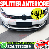 🏎RACING LOOK Spoiler Anteriore Sotto Paraurti per VW GOLF 6 7 GTI POLO FIAT 500