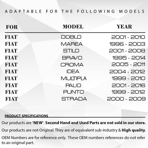 Tappetino di scarico olio per Fiat Doblo Alfa Romeo 147 166 - con guarnizione