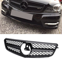per Mercedes Coupe C204 C63 Griglia Radiatore Nero Opaco Look AMG
