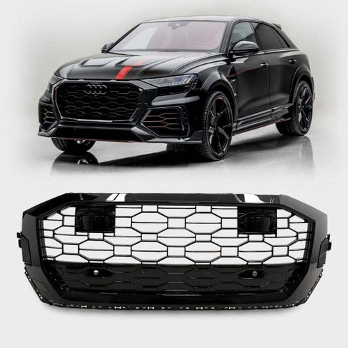per AUDI Q8 2018-2020 Griglia Anteriore Sport RSQ8 Design Nero