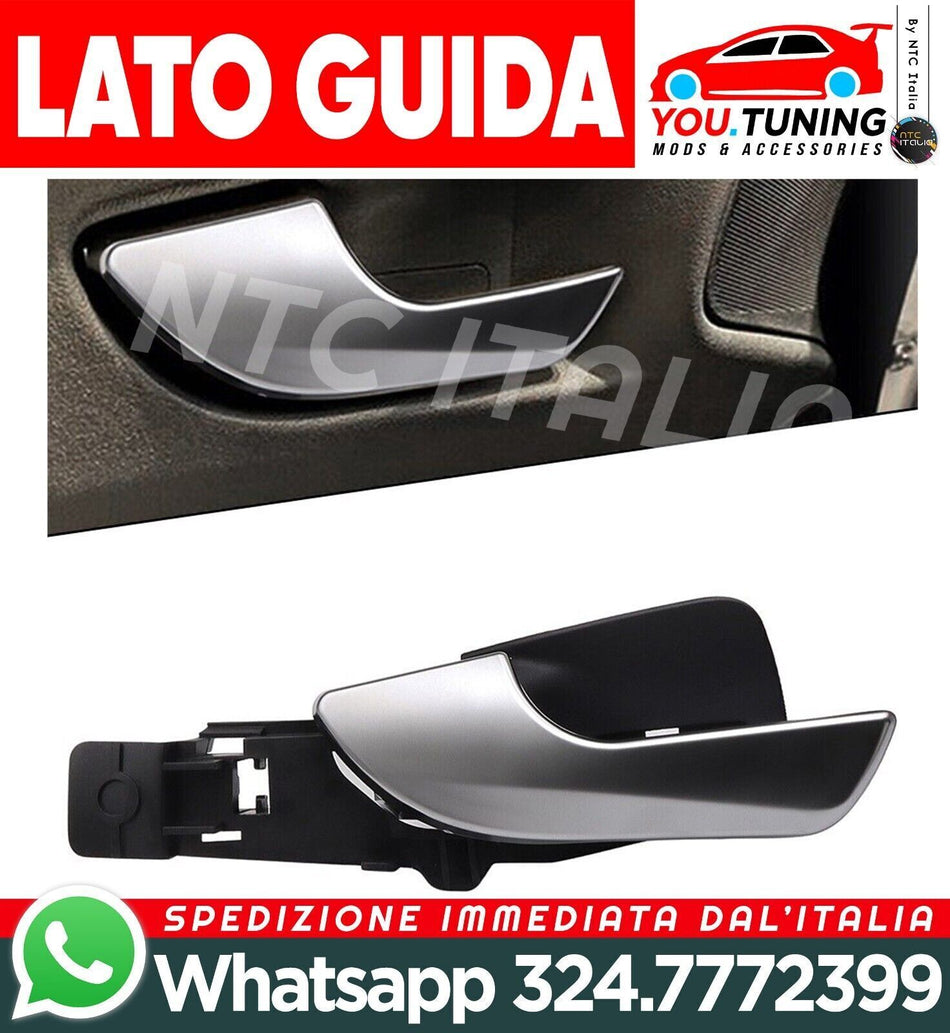 ALFA ROMEO GIULIETTA MANIGLIA INTERNA ANTERIORE SX LATO GUIDATORE CROMATA✅