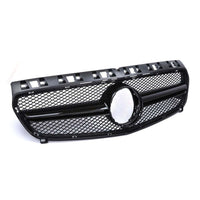 per Mercedes A W176 12-15 Griglia Anteriore Nero Lucido Look AMG