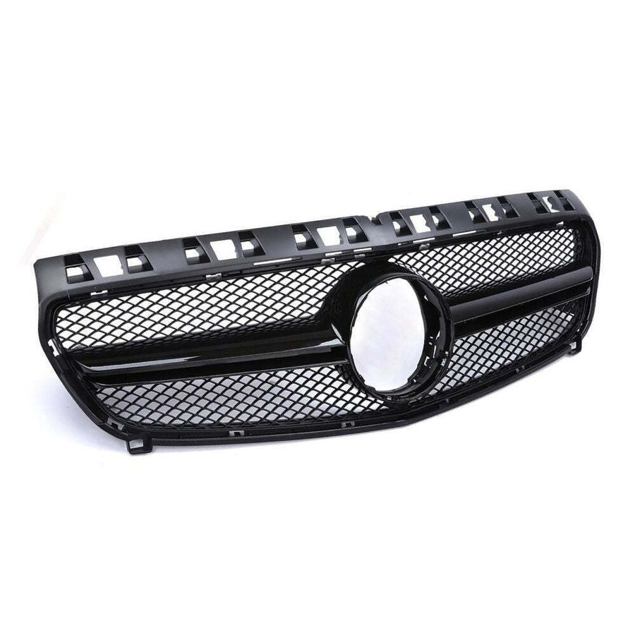per Mercedes A W176 12-15 Griglia Anteriore Nero Lucido Look AMG