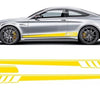Adesivo per decalcomanie laterali in vinile giallo opaco per Mercedes Classe C C