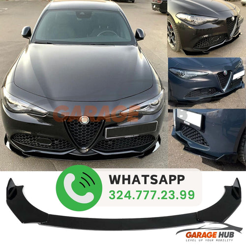 UPGRADE MOD *LOOK QUADRIFOGLIO* per ALFA ROMEO GIULIA LAMA SPLITTER FRONTALE