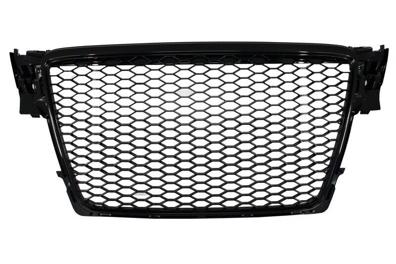 Griglia anteriore senza badge per Audi A4 B8 (2007-2012) RS Design Piano Black