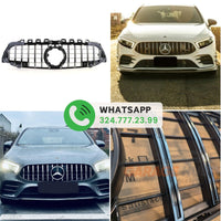 GRIGLIA PANAMERICANA per MERCEDES CLASSE A W177 2018-23 ANTERIORE SILVER AMG