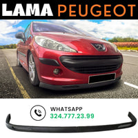 LAMA FRONTALE PEUGEOT 307 207 306 SOTTO PARAURTI SPLITTER SPOILER ANTERIORE