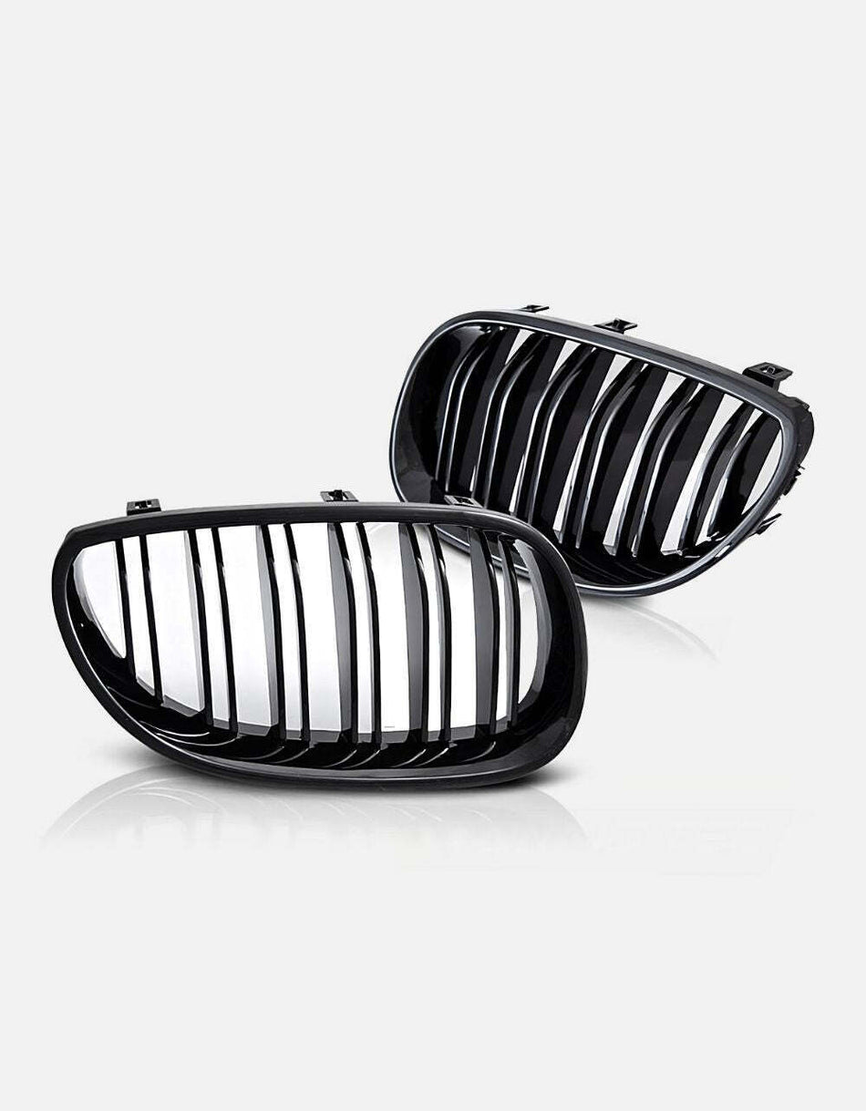 per Serie 5 E60 E61 2003-2010 Griglia M Look Nero Lucido
