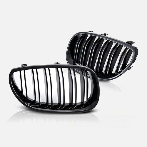 per Serie 5 E60 E61 2003-2010 Griglia M Look Nero Lucido
