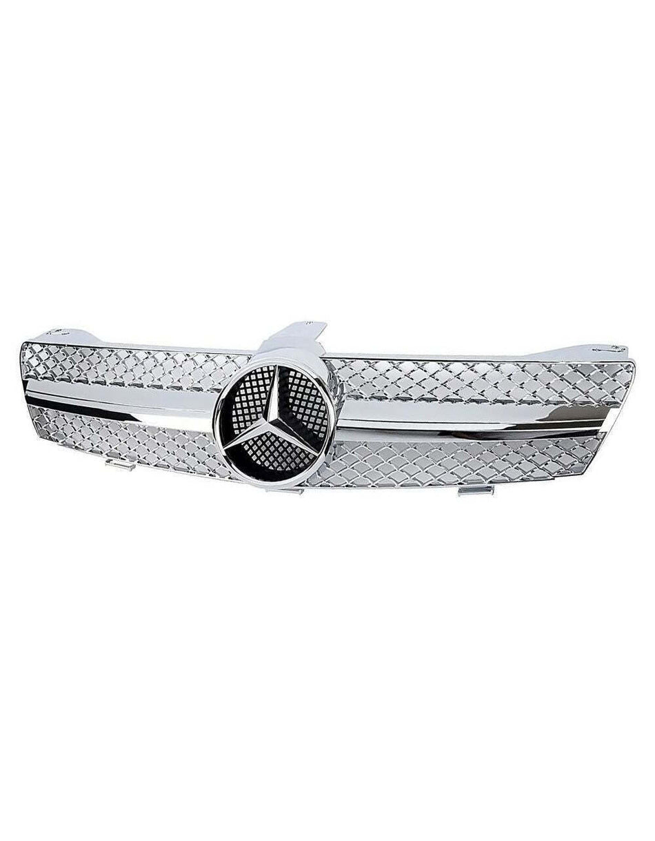 per Mercedes CLS W219 04-08 Griglia Radiatore Cromata Look AMG