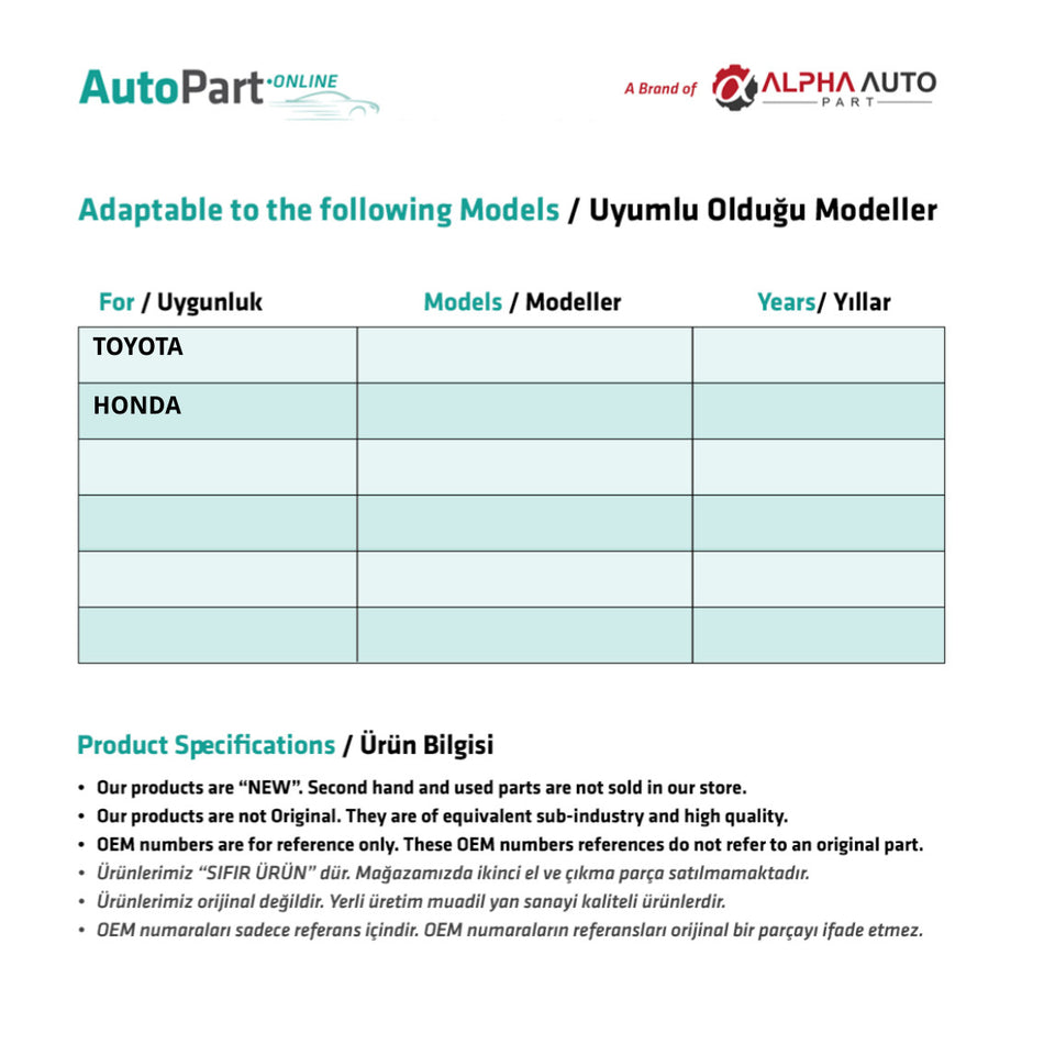 Motorino serratura porta Toyota Honda – vista 2