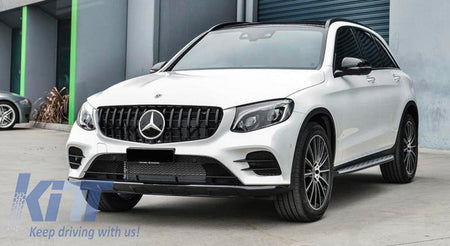 Griglia anteriore centrale per Mercedes GLC X253 C253 (2015-2018) GT R – vista 8