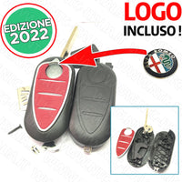 Telecomando Ricambio CHIAVE 3 Tasti in gomma e LOGO Alfa Romeo Mito Giulietta