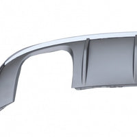 DIFFUSORE RS3 LOOK per Audi A3 8V BERLINA dal 2016-2019 (SOLO PER S-LINE) Silver