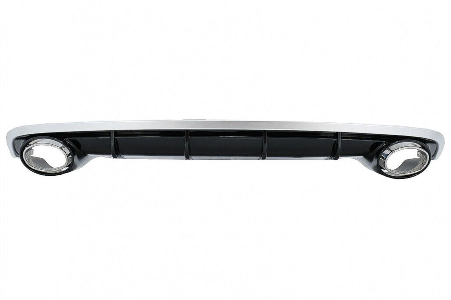 Diffusore e Terminali di scarico per Audi A6 4G C7 Facelift (2015-2018) RS6 Design per paraurti posteriore