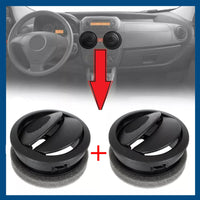 Set 2x Bocchette Griglia CENTRALE Aria Fiat Fiorino Doblo Nemo Climatizzatore AC