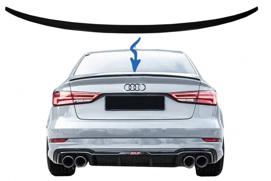 Spoiler per bagagliaio per Audi A3 8V berlina (2013-up) Piano Black